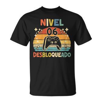 Nivel 6 Desbloqueado Gamer 6 Años Niño Nivel 6 Unlocked Camiseta unisex - Regaloses
