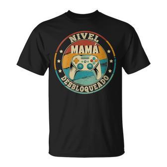 Nivel De Pecho Desbloqueado Futuro Pecho Madre Anuncio Embarazo Cuello Camiseta unisex - Regaloses