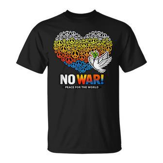 No Guerra Paz Antiguerra No Guerra Camiseta unisex - Regaloses