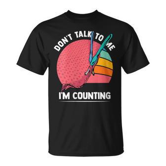 No Me Hables Estoy Contando Quilter Divertido Para Amantes Cuello Camiseta unisex - Regaloses