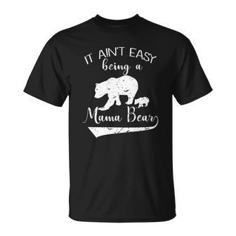 Not Easy Mama Bear Christmas Ideas For Mom T-Shirt | Seseable UK