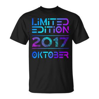Oktober 2017 Junge Mädchen 9 Geburtstag Limited Edition T-Shirt - Geschenkecke