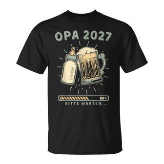 Opa 2027 Babyflasche Krug Du Wirst Opaerkünden T-Shirt - Geschenkecke