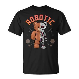 Oso De Peluche Robótico Medio Oso Diseño Fresco Del Robot Del Medio Oso Camiseta unisex - Regaloses