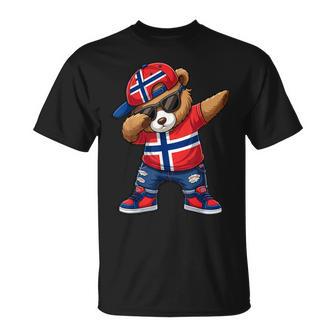 Oso Noruego Bandera De Noruega Dab Niños 2026 Camiseta unisex - Regaloses