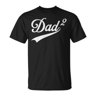 Papá De Dos Promovido Poregundaez Daddyquared Mens Camiseta unisex - Regaloses