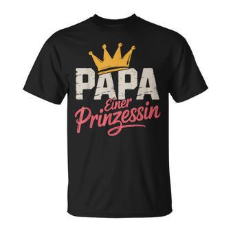 Papa Einer Prinzessinatertag Tochter Karte Deko Basteln T-Shirt - Geschenkecke