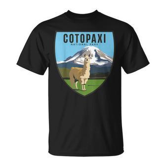 Parco Nazionale Llama Cotopaxiouvenir Ecuador Escursione Maglietta - Novitaregali