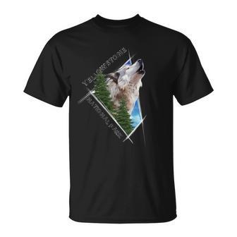 Parque Nacional Yellowstone Parque Nacional Loboouvenir Cuello Camiseta unisex - Regaloses
