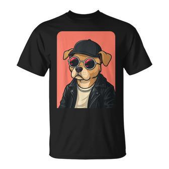 Perro Con Gafas Deol Para Hombres Y Es Perro Camiseta unisex - Regaloses