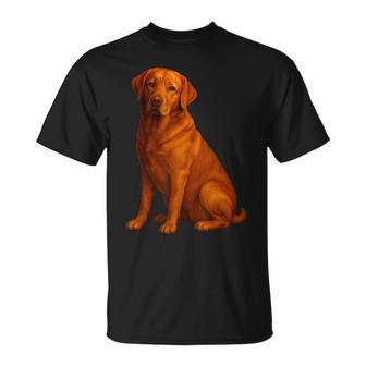 Perro Labrador Retriever De Mamá Y Papá De Red Lab Camiseta unisex - Regaloses