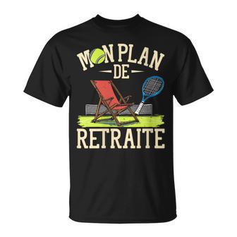 Plan De Retraite Tennis T-Shirt - Cadeauxyz
