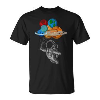 Planètes Ballonsystèmeolaire Espace Enfants Astronaute T-Shirt - Cadeauxyz