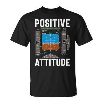Positive Attitude Flight Instructor Aviation Pilot T-Shirt - Thegiftio UK