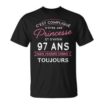 Princesse 97 Ans J'assure Cadeau Anniversaire 97 Ans T-Shirt - Cadeauxyz
