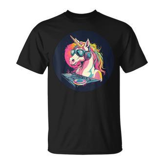 Profitez Du Rythme Avec Cette Cabine De Dj Licorne Amusante T-Shirt - Cadeauxyz