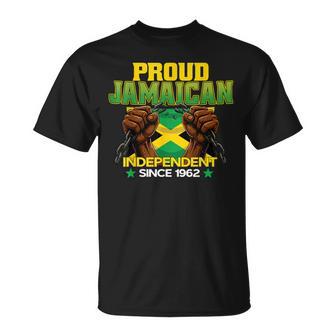 Proud Jamaican Independent Since 1962 Independence Jamaica T-Shirt - Thegiftio UK