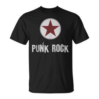 Punk Rock Con La Estrella Punk Rock In Mangas Camiseta unisex - Regaloses