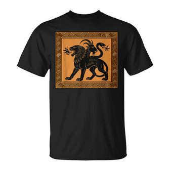 Quimera Leyenda Mitología Griega Arte Antiguo Historia Mitos Camiseta unisex - Regaloses