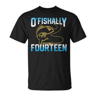 Regalos De Pescador De Pesca Para Niños De 14 Años De Edad 14 Cumpleaños Camiseta unisex - Regaloses