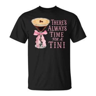 There's Always Time For A Tini Espresso Martini Time Vintage T-Shirt - Thegiftio UK
