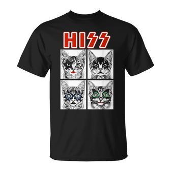 Retro Cat Rock Music Concierto Band Hombres Niños Es Gato Divertido Camiseta unisex - Regaloses