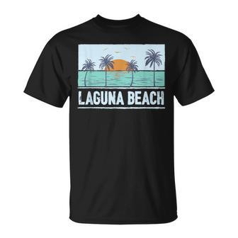 Retro Laguna Beach California Tropicalunset Beachacaciones Camiseta unisex - Regaloses