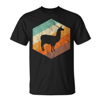Retro Llamaintage Llama Camiseta unisex - Regaloses