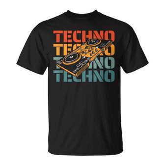 Retro Techno Festival Música Dubstepintage Rave Camiseta unisex - Regaloses