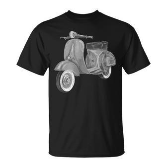 Retrocooter De Época Moto Conductorescooters Camiseta unisex - Regaloses
