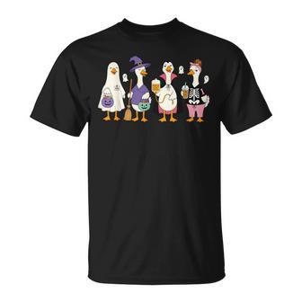 Rn Spooky Halloween Goose Nurse Halloween Nursing Team Humor T-Shirt | Seseable UK