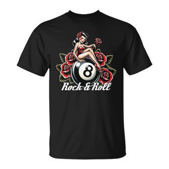 Rockabilly Rockabella Rock & Roll Rockera In Mangas Camiseta unisex - Regaloses