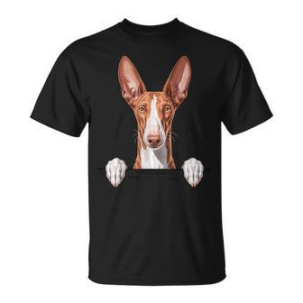 Sabueso Ibicenco Divertido Peeking Podenco Amante De Los Perros Ibicenco Camiseta unisex - Regaloses