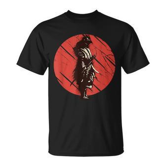 Samouraï Guerrier Japonais Avec Épée Et Masque T-Shirt - Cadeauxyz