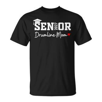 Senior Drumline Mom 2027 Marching Band Graduation Class 2027 T-Shirt | Seseable UK