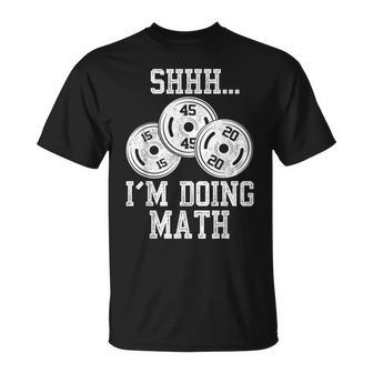 Shhh I’M Doing Math Gym Fitness T-Shirt - Thegiftio UK
