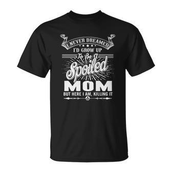Spoiled Mom Christmas Ideas For Mom T-Shirt | Seseable UK
