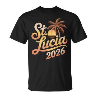 St Lucia 2026 Family Trip Friends Group Vacation Matching T-Shirt - Thegiftio UK