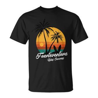 Stilvolles Fuerteventura Kanaren Insel- Undtrandfans T-Shirt - Geschenkecke