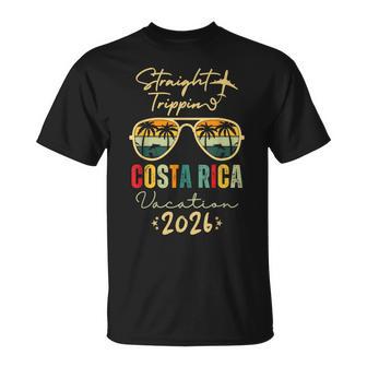Straight Trippin Costa Rica 2026 Trip Family Summer Vacation T-Shirt | Seseable UK