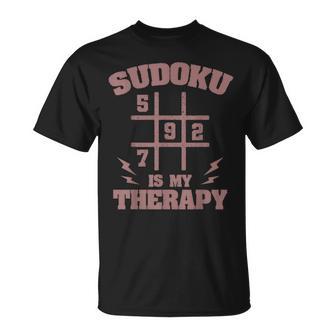 Sudoku Jugador Terapia Número Juego Puzzle Lógica Nueve Rejillas Camiseta unisex - Regaloses