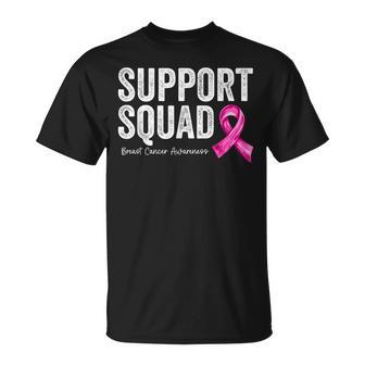 Support Squad Breast Cancer Awareness Ribbon Family Matching T-Shirt | Seseable UK
