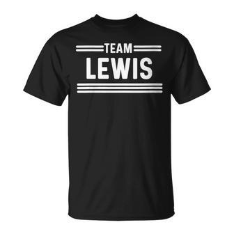 Team Lewis Apellido Cuello Camiseta unisex - Regaloses