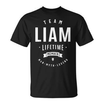 Team Liam Lifetime Miembro Divertido Nombre Liam Camiseta unisex - Regaloses
