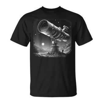 Telescopio Astronomia Planeta Espacio Astrónomo Camiseta unisex - Regaloses