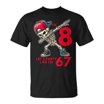 Tengo 8 Años 8 Cumpleaños 67 Fiesta Comoi Fuera 6 7 Niño Niños Camiseta unisex - Regaloses