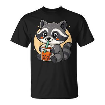 Thé À Bulles Mignon Raton Laveur Kawaii Anime Pour Fille T-Shirt - Cadeauxyz
