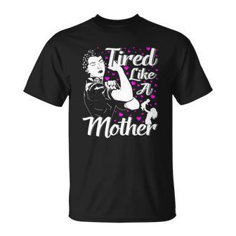 Tired Like A Mother Christmas Ideas For Mom T-Shirt | Seseable UK