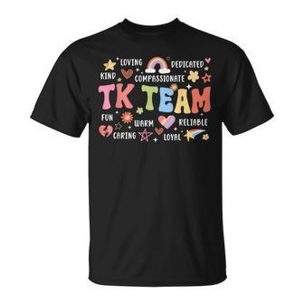 Tk Team Groovy Tk Teacher Transitional Kindergarten Student T-Shirt - Thegiftio UK
