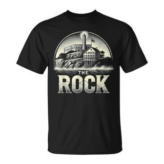 Historia De La Prisión De La Isla De Alcatraz Prisión Famosa Estadounidense Camiseta unisex - Regaloses